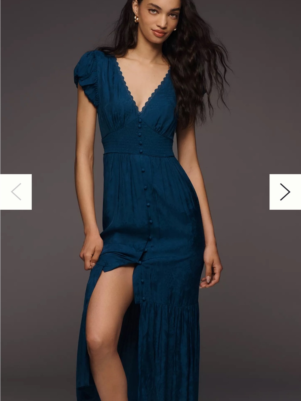 NWT Button Front Maxi Dress